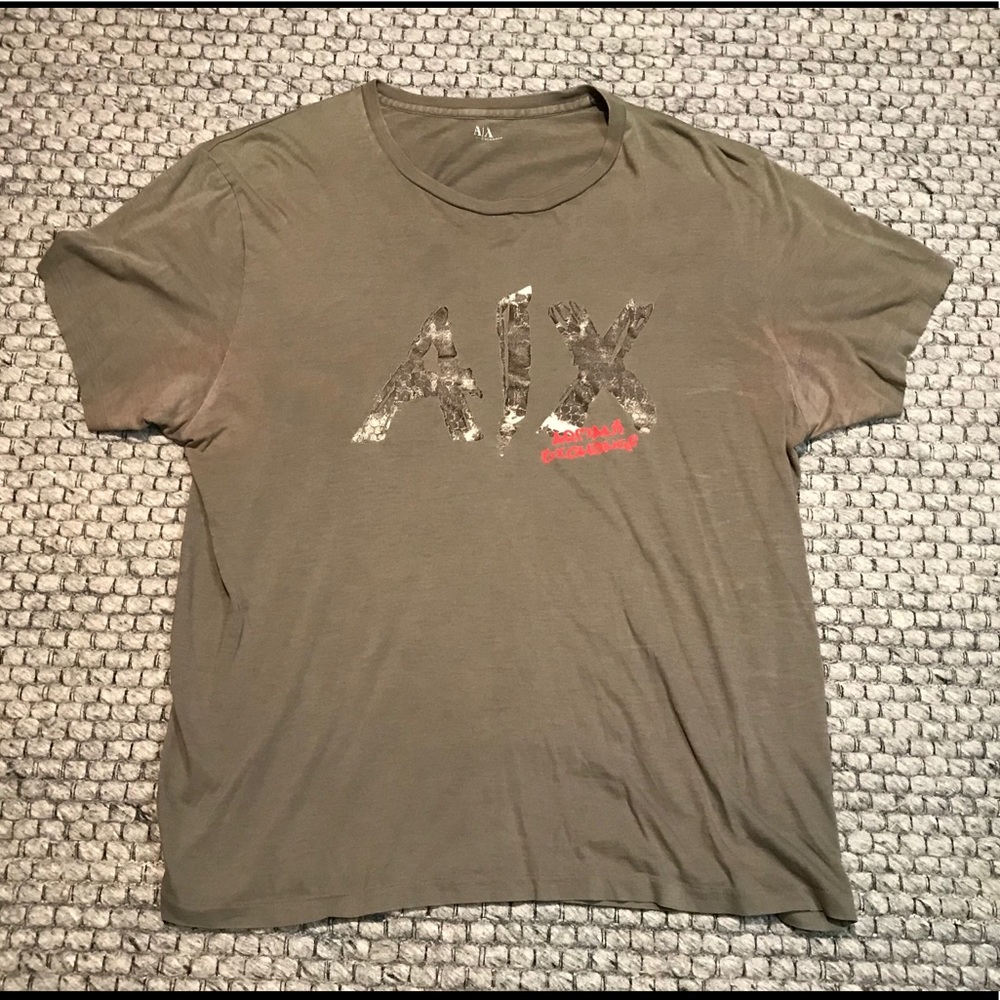 2000s Armani Exchange Pima Graphic T-Shirt Large